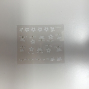 3D Sticker weiss XF 007